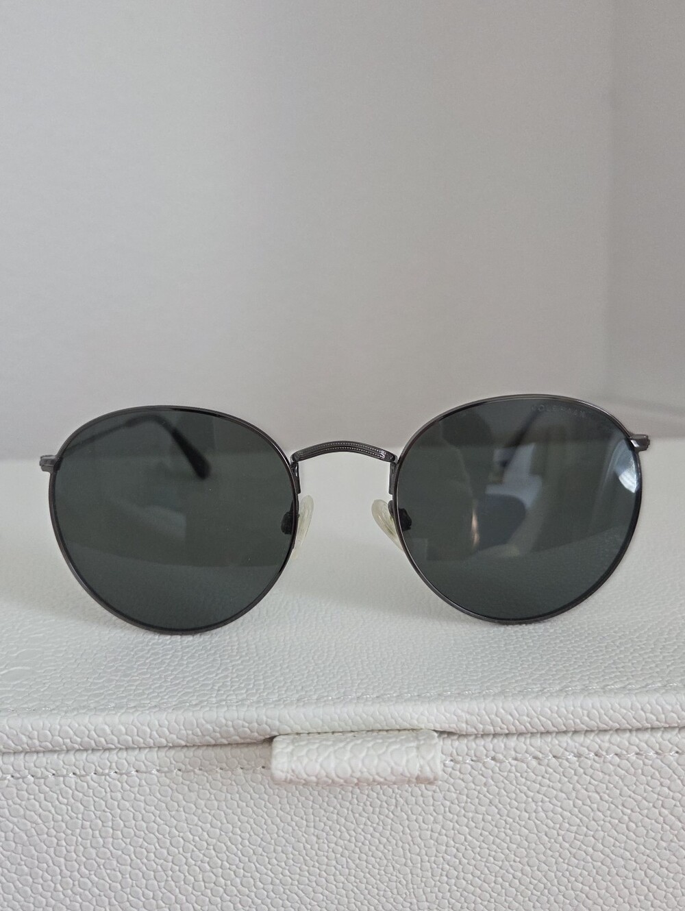 Cole Haan Gunmetal Round Sunglasses